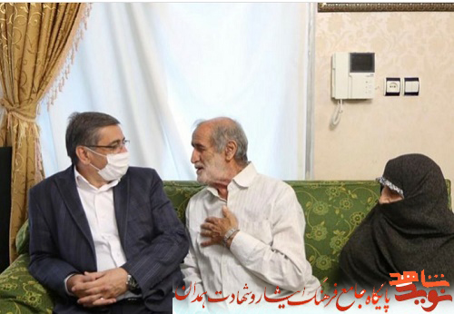 گزارش تصویری| دیدار استاندار با خانواده شهید شاخص استان همدان