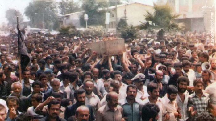 تشییع پیکر شهید در اوزکلا