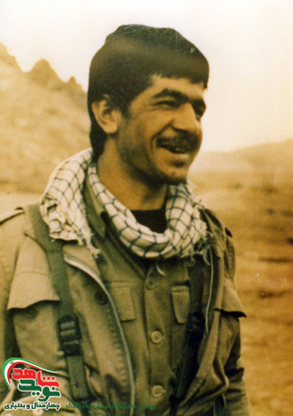 سردار شهید سعید طاهری سرتشنیزی،فرمانده گردان از تیپ ویژه سپاه پاسداران، قرارگاه رمضان