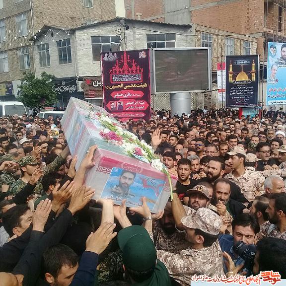 مراسم تشییع پیکر شهید «سید سجاد خلیلی» در بهشهر برگزار شد مراسم تشییع پیکر شهید «سید سجاد خلیلی» در بهشهر برگزار شد