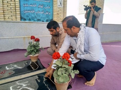حضور حاج مهدی سلحشور در یادمان شهدای علقمه+ عکس حضور حاج مهدی سلحشور در یادمان شهدای علقمه+ عکس