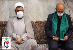حضور مدیرکل بنیاد شهید وامور ایثارگران قم در مراسم عزاداری حسینی