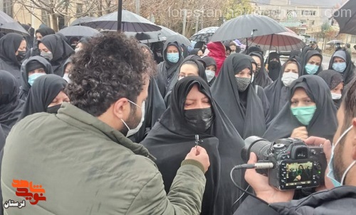 پیکر مطهر شهید مدافع امنیت «رحمان پور دهقان» در خرم‌آباد تشییع شد