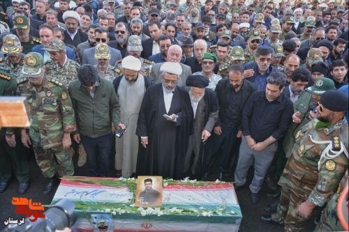 پیکر شهید وطن «مهدی نقوی» در بروجرد تشییع شد