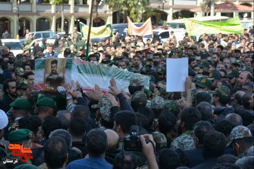 پیکر شهید وطن «مهدی نقوی» در بروجرد تشییع شد