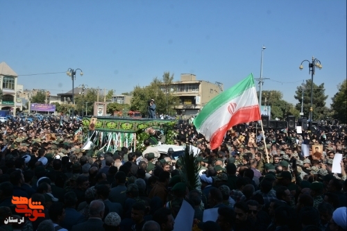 پیکر شهید وطن «مهدی نقوی» در بروجرد تشییع شد