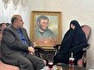 دیدار مدیرکل بنیاد شهید تهران بزرگ با همسر سردار سرلشکر «محمد بروجردی»