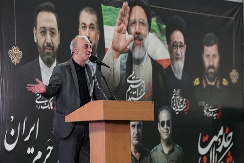 بزرگداشت شهدای خدمت در تبریز با حضور رئیس جمهور ایران