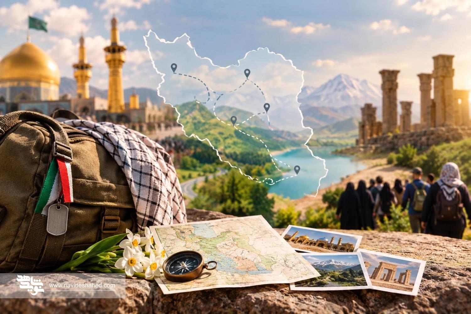 سفری به وسعت ایران؛ روایت اردوهای فرهنگی، زیارتی و تفریحی جامعه ایثارگری سفری به وسعت ایران؛ روایت اردوهای فرهنگی، زیارتی و تفریحی جامعه ایثارگری