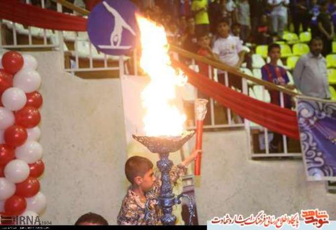 محمد امین سالاری فرزند شهید مدافع حرم استان هرمزگان 