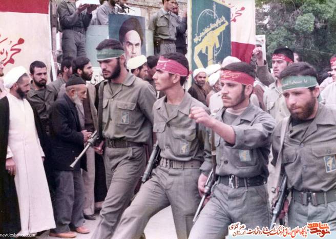 از چپ: صادق دوخایی - سید مهدی معنوی - هادی طهوریان - شهید مجتبی نوری - مقدسی - پدر شهیدان ثامنی - فضلعلی