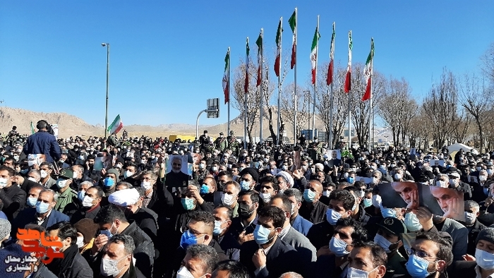 تشییع پیکر شهدای گمنام در شهرکرد 