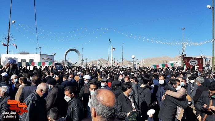 تشییع پیکر شهدای گمنام در شهرکرد 