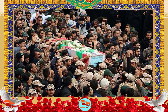 تصاویر مراسم تشییع شهید مدافع حرم محمد طحان