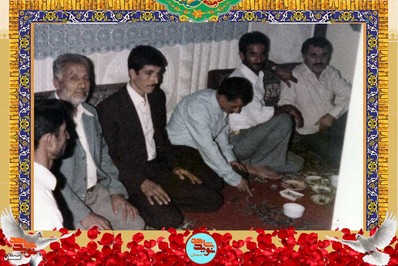 نفر سوم از چپ شهید اسماعیل برهانی