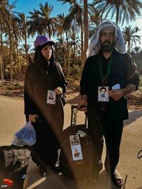 تصاویری از پویش «هر قدم به نیابت از شهدا» در پیاده‌روی اربعین حسینی ۱۴۰۳