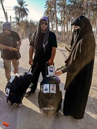 تصاویری از پویش «هر قدم به نیابت از شهدا» در پیاده‌روی اربعین حسینی ۱۴۰۳
