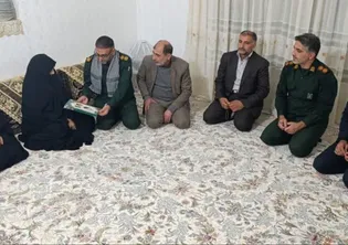 دیدار با مادر شهید «عزیزالله ایمان‌پور» در گرمی